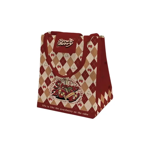 AOSONG Suede Tech Fabric Handbag Regular Women's Caramelized Strawberries
