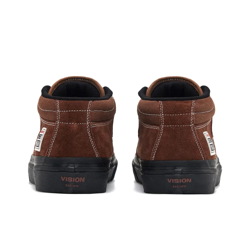 Vision Street Wear Concave Mid Top Skateboard Shoes Unisex Brown-4