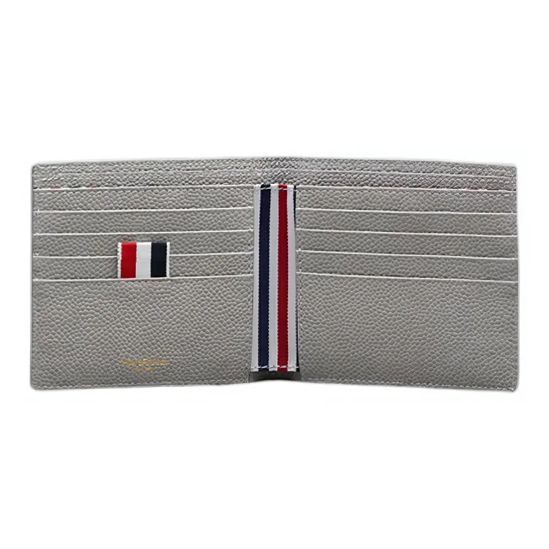 THOM BROWNE· Cow Leather Wallet Regular Men's Light Gray-2