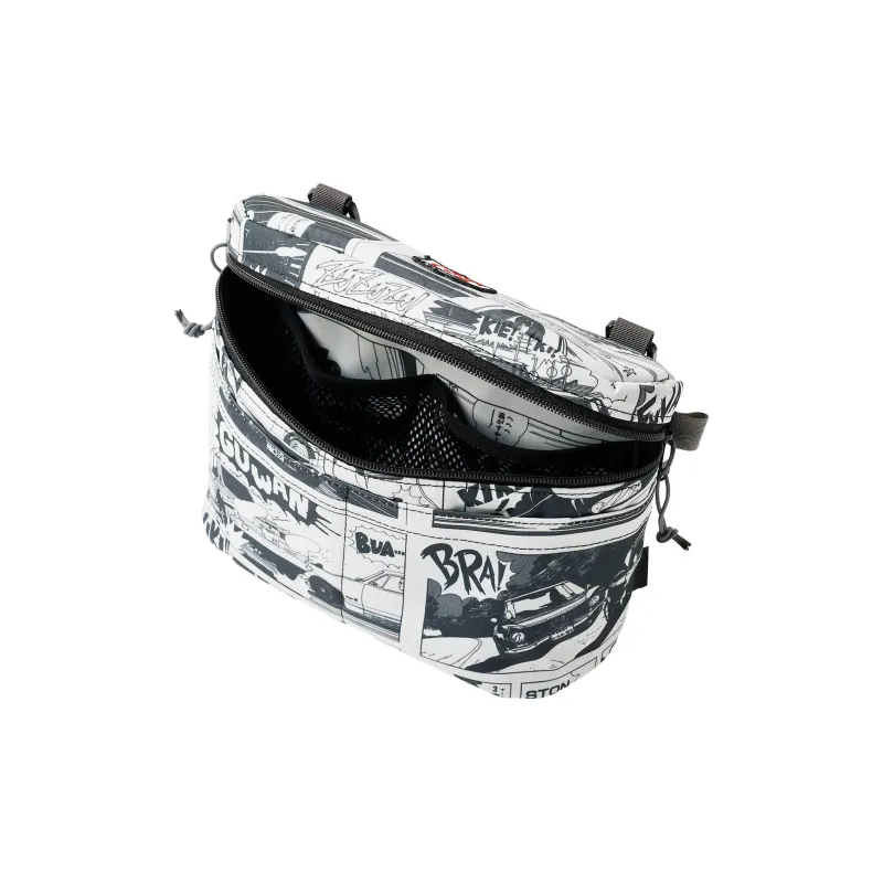 BALLISTICS Polyester Storage Bag Unisex Black Gold With Comic Pattern-3