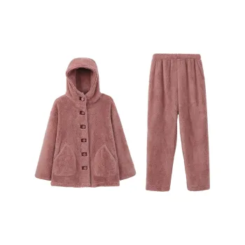 Aannsfam Pajama Set Women's Plum Pink