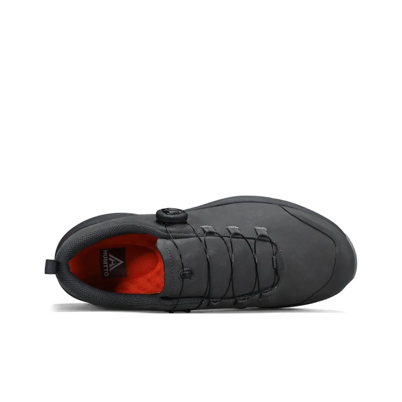 HUMTTO Cushioning Anti Slip And Wear Resistant Low Top Outdoor Shoes Men's Dark Gray-2