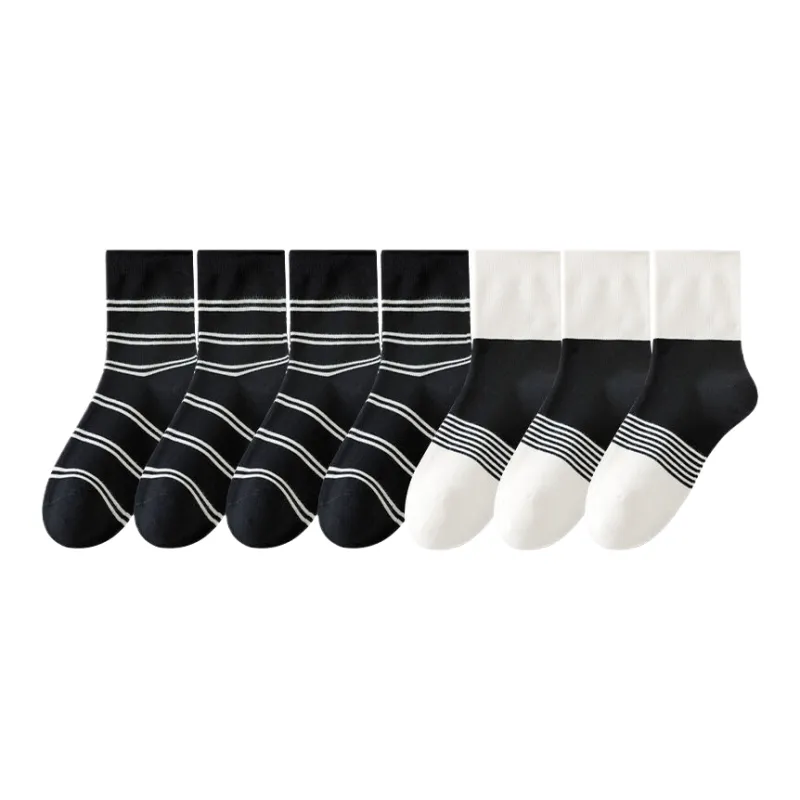 Lan Miao Mid Calf Socks Women's 7 Pack-4