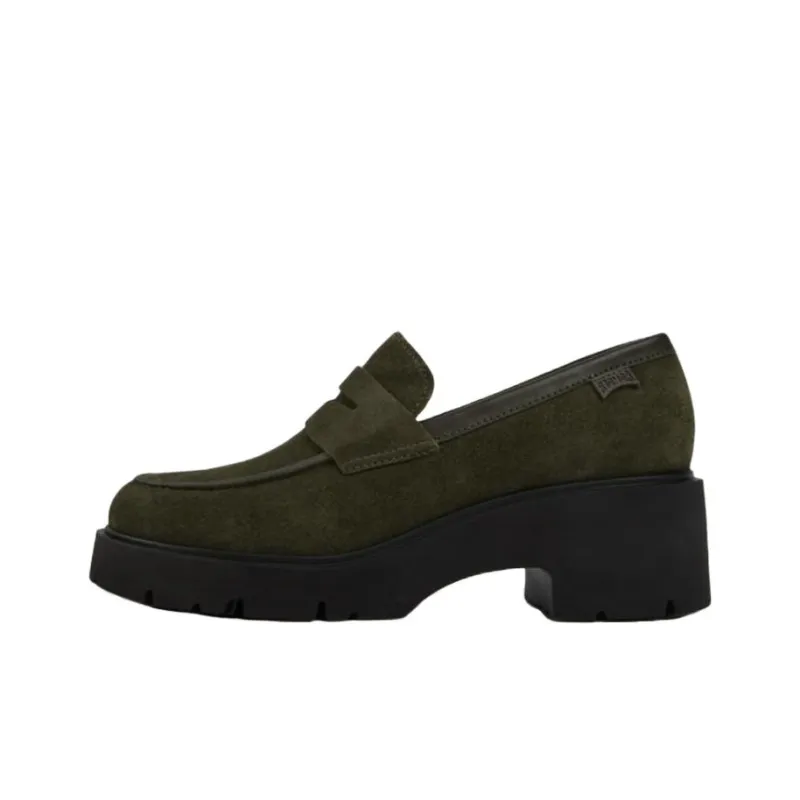 CAMPER Milah Loafers 5.4cm Women's Olive Green-0