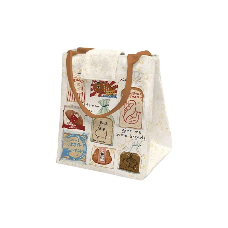 AOSONG Suede Tech Fabric Handbag Unisex Bread Lunch Box-0