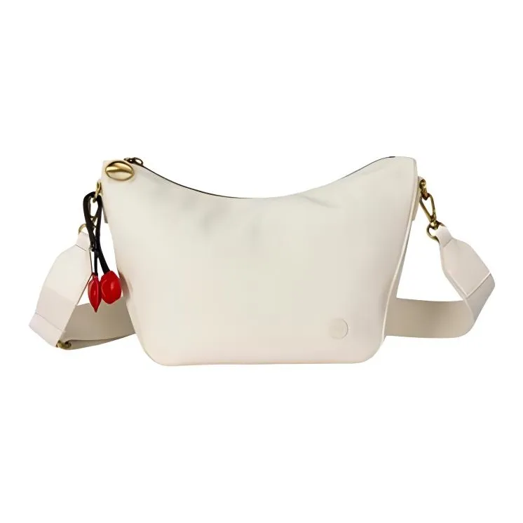 Anta Polyurethane Crossbody Bag Shoulder Bag Regular Unisex Pearl White-1