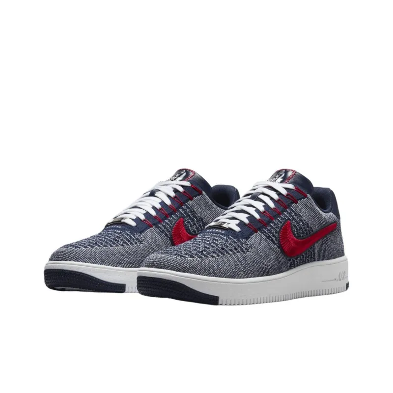 Nike Air Force 1 Ultra Flyknit Low Patriots Robert Kraft Wolf Grey-2