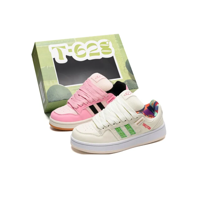 T628 Puffy Shoes, Box Slip Resistant, Abrasion Resistant, Lightweight, Breathable Low Top Skateboard Shoes Unisex-17