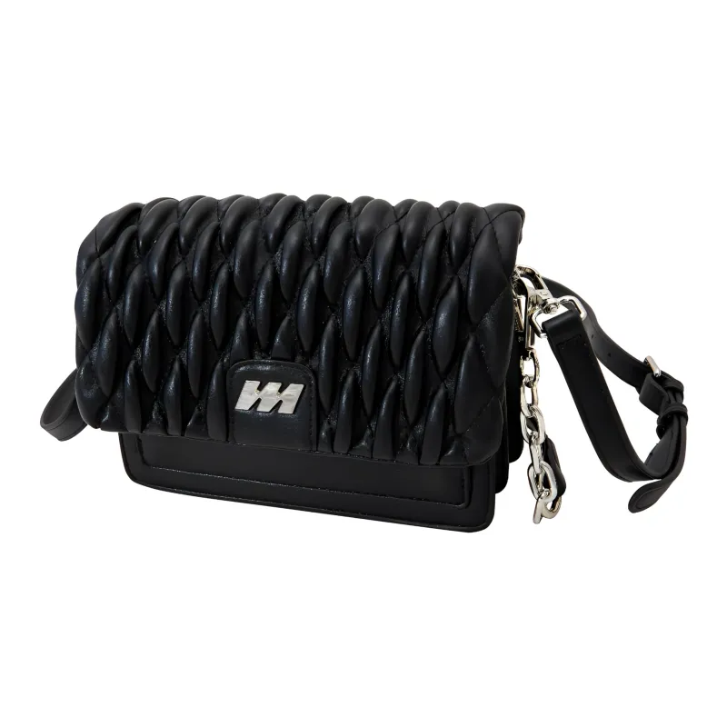 MQ PU Cloud Bag Shoulder Bag Portable Crossbody Bag Shoulder Bag Regular Women's White/Black-8