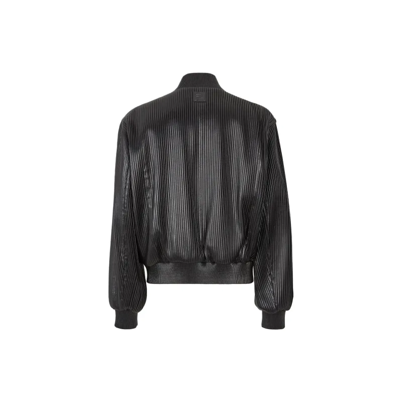 FENDI Leather Jacket Men's Black-1