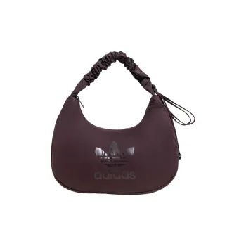 Adidas Originals Polyester One Shoulder Handbags Regular Unisex Dark Gray Brown