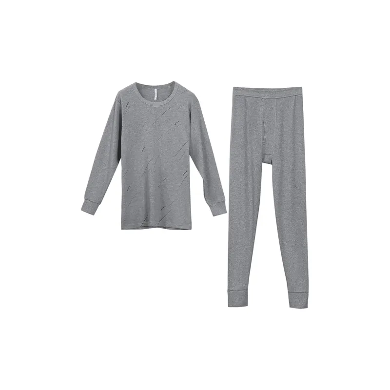 Red bean Men Thermal Sets-2