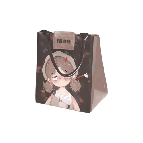 AOSONG Suede Tech Fabric Handbag Regular Unisex Coffee