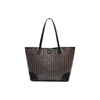BELLE Artificial Leather Tote Bag, Shoulder Bag Tubas Women's Coffee