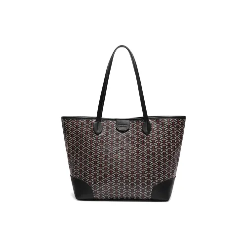 BELLE Artificial Leather Tote Bag, Shoulder Bag Tubas Women's Coffee