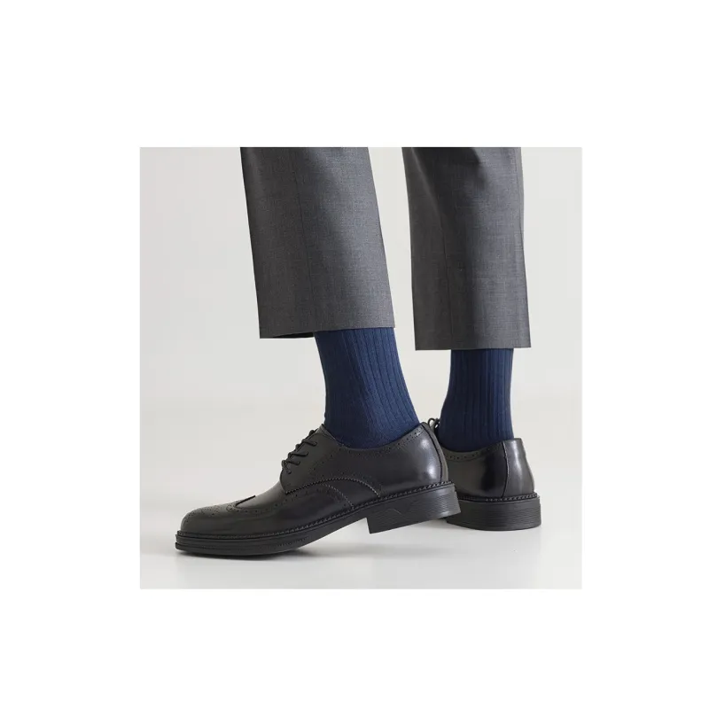 SHIWAJI Mid Calf Socks Men's 5 Pack-9