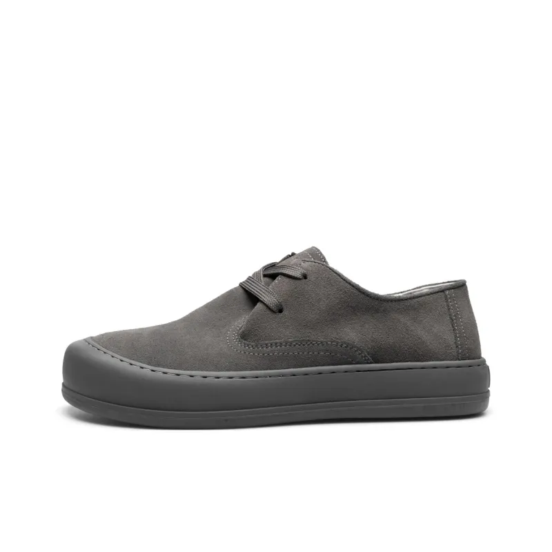 PARDASAUL Men's Casual Shoes Men Low Top Khaki, Gray-5
