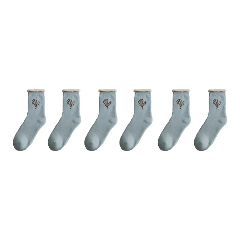 YUZHAOLIN Mid Calf Socks Women's Combo Set-19