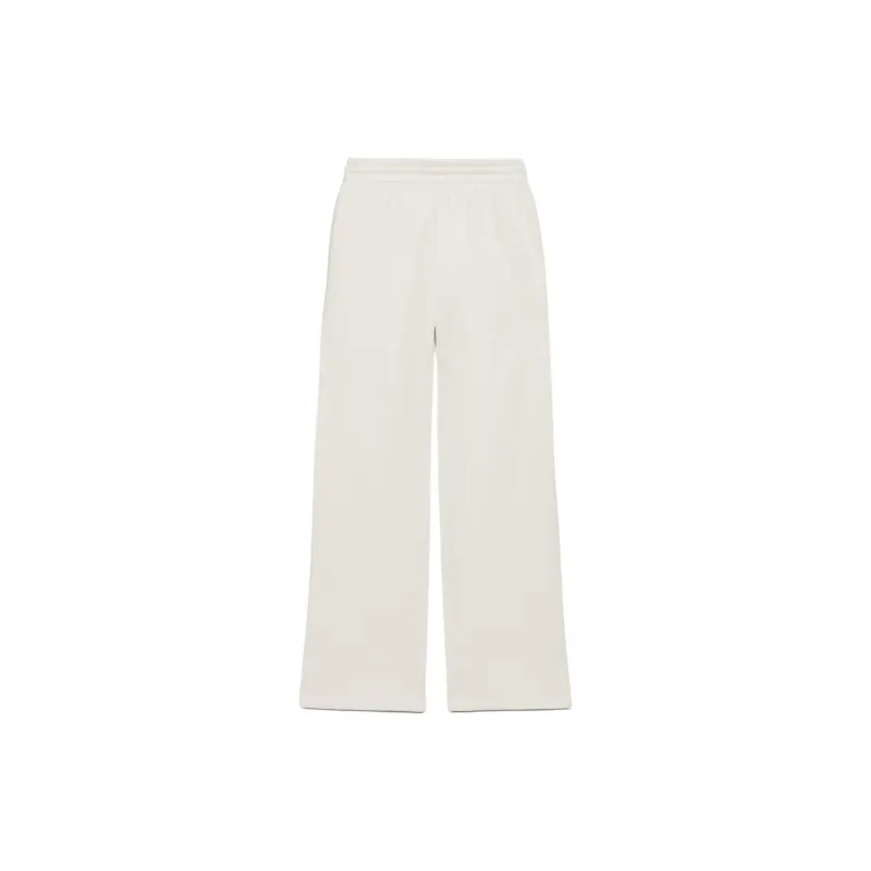 ARITZIA Sweatfleece Cozy Fleece Boyfriend Basic Wide Sweatpant Knitted Sports Pants Women's Matte Pearl/Matte Pearl-1