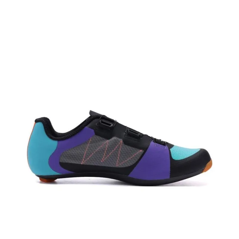 SANTIC Cycling Shoes Men Low-Top Blue/Orange/Gray-1