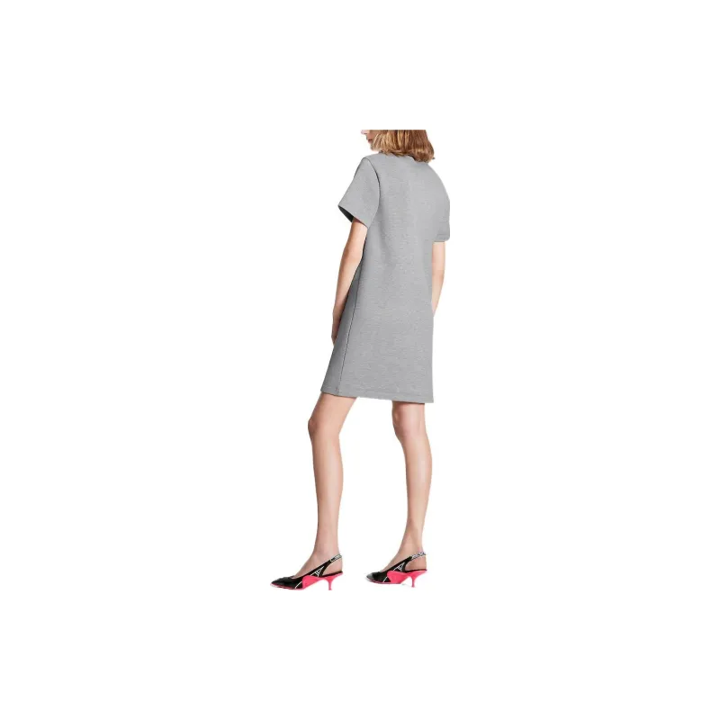 LOUIS VUITTON FW22 Short Sleeved Dress Women's Gray-2