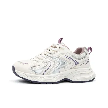 OMS Low Top Chunky Sneakers Women's Beige/Purple