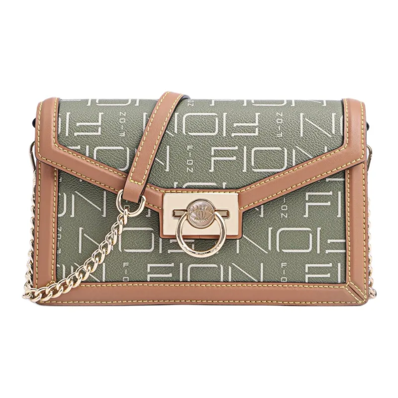 FION Artificial Leather Envelope Bag, Shoulder Bag Medium Size Women's Multicolor-6