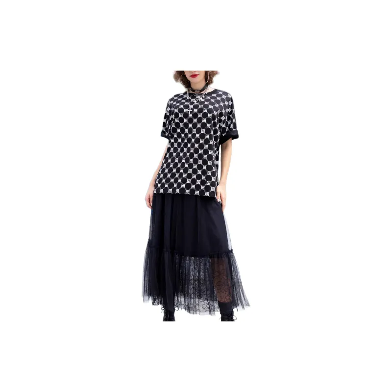 BESIONIA SS23 Casual Long Skirts Women's Black-3