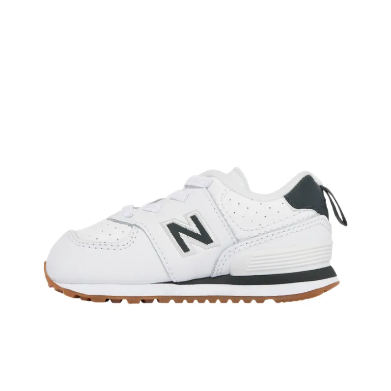 New Balance NB 574 Slip-Resistant Low-Top Running Shoes Unisex White-0