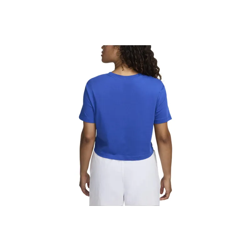Nike Sportswear Essentials Series Drop Shoulder Sleeve T Shirt Women's Royal Blue-1
