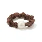 Pearl Small Bow Hair Tie[Coffee]