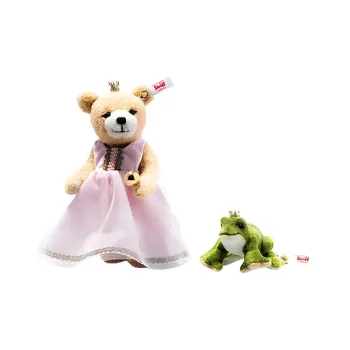 Steiff Frog Prince And Princess Set Dolls Plush Doll 15cm High Limited Edition Worldwide