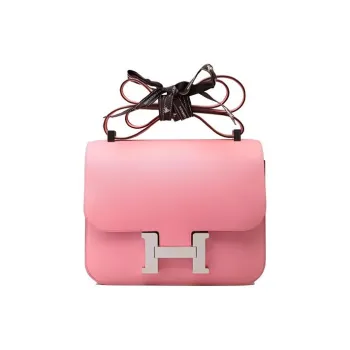 HERMES Constance Leather Shoulder Bag Crossbody Bag Mini Women's 1Q Rose Confetti Milkshake Pink
