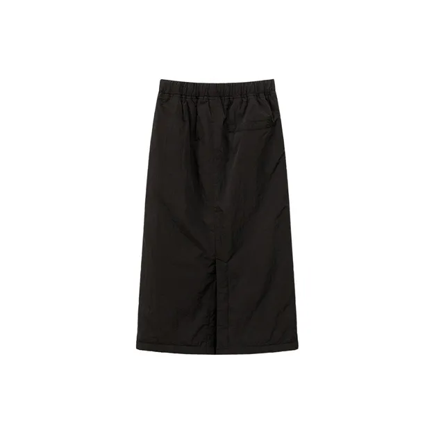 CHUU Casual Long Skirts Women's Black-1