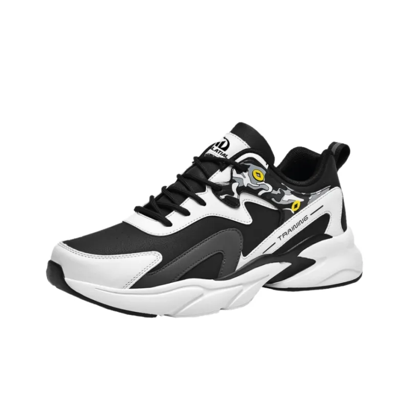 PALATIAL Cushioned Slip Resistant Abrasion Resistant Low Top Chunky Sneakers Men's-7