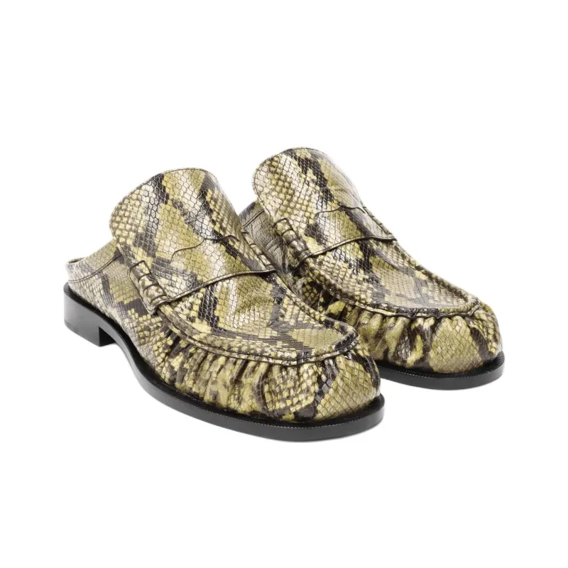 DRIES VAN NOTEN Wrap-toe Slippers Men's Green-2