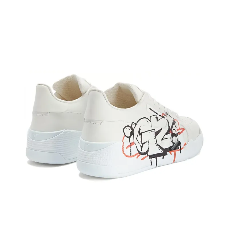 Giuseppe Zanotti Talon Graffiti print Low top Sneakers-3