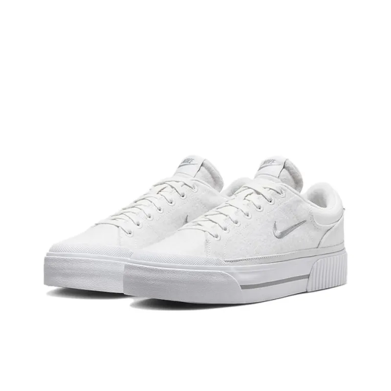 Nike Court Legacy Lift Summit White White Phantom Light Smoke Grey Women's-2