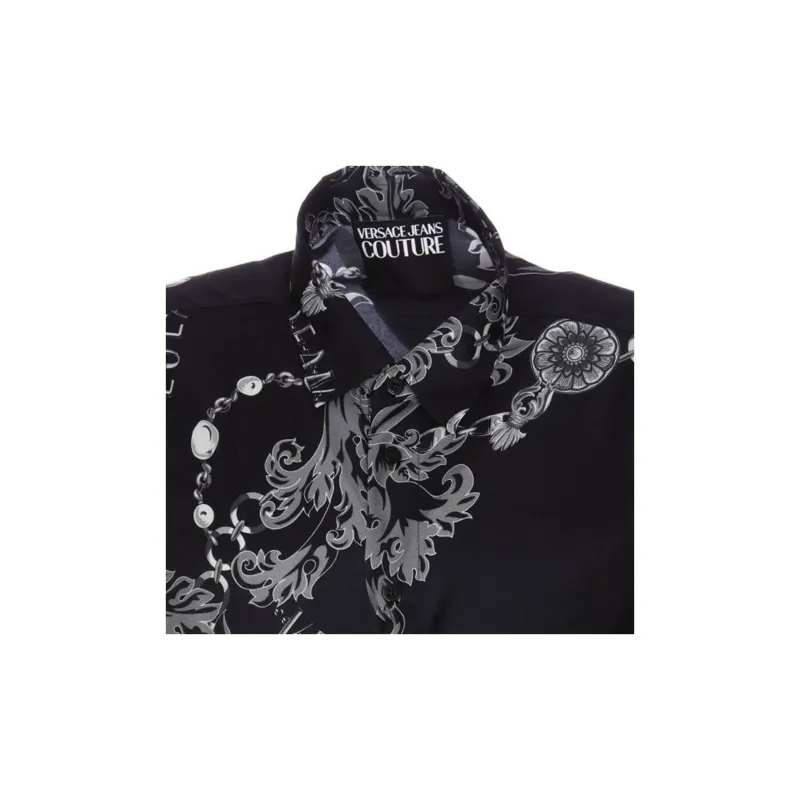 VERSACE JEANS COUTURE Chain Couture Printed Button Up Shirt-4