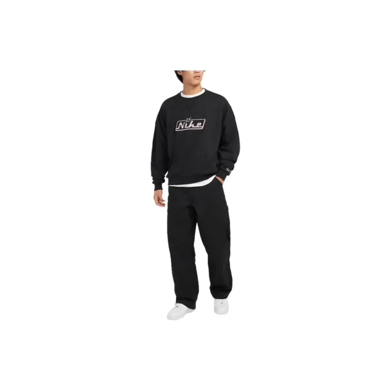Nike Club Sweatshirt Unisex Black/Enamel Pink-2