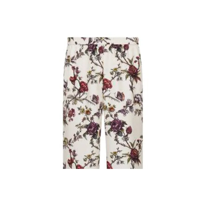 DIOR Chez Moi Pajama Pants Women's White-5
