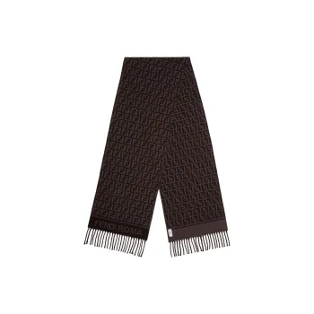 FENDI Ff Jacquard Fringed Scarf