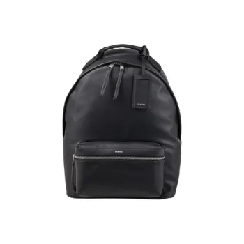 Sandro Artificial Leather Backpack Large Size Men's Black