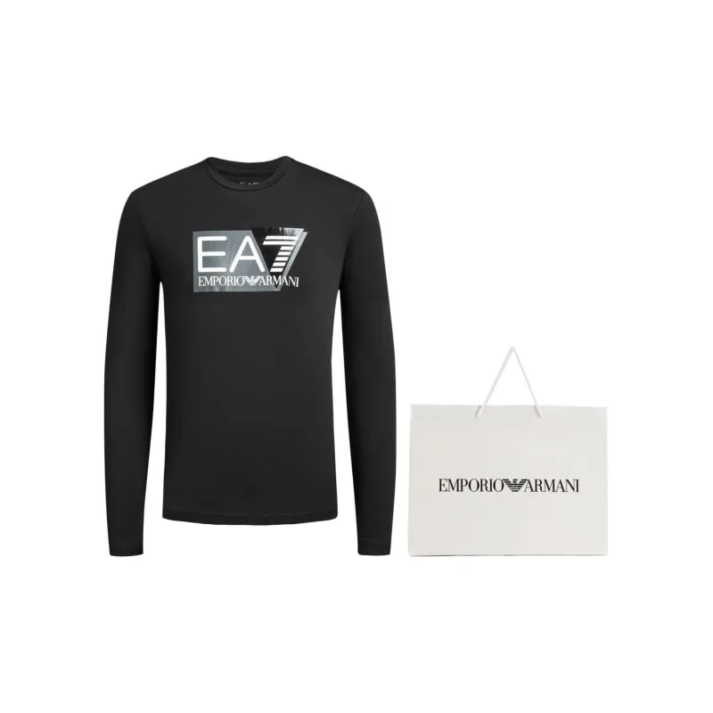 EMPORIO ARMANI EA7 SS24 T Shirt Men's Black-6