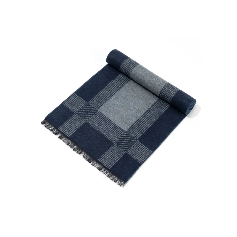 Shanghai Story 100% Mulberry Silk Knit Scarves Men's Multiple Colors-8