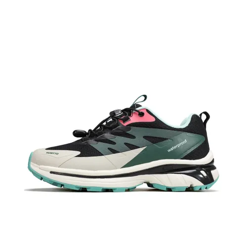 HUMTTO Cushioning Coverage Rebound Low Top Trekking Shoes Women's Black Green