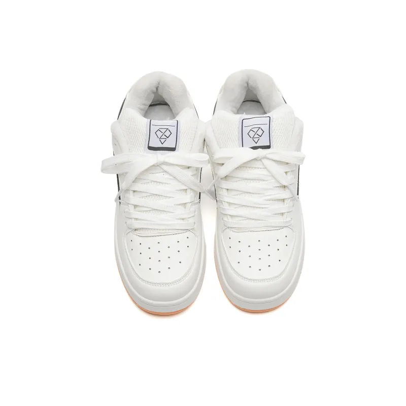OAOQ Cushioning Height Increasing Abrasion Resistant Lightweight Mat Low Top Casual Shoes Unisex-52