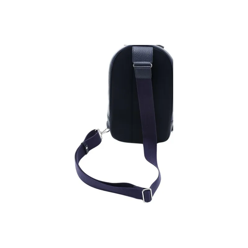 SAMSONITE Cow Leather Sling Bags Crossbody Bags Men's Marine Blue-6