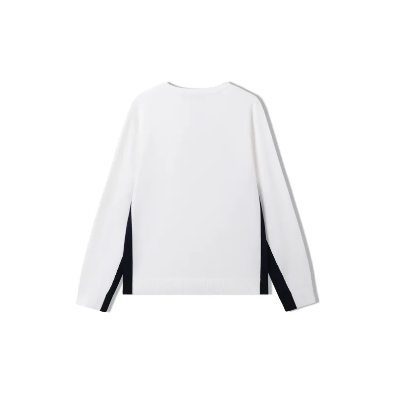 Elle Active Knitwear Women's White/Navy Blue-1
