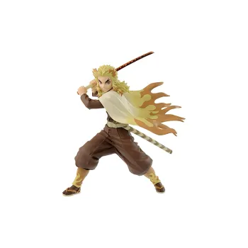 BANPRESTO Kyojuro Rengoku Glass Factory Vibration Stars Demon Slayer  Kimetsu No Yaiba Colorful Edition Bonus Gifts
